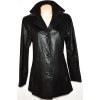 Dámský černý kožený kabát vel. L
