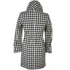 Dámský černobílý kabát - kohoutí stopa S 3