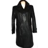 KOŽENÝ dámský měkký černý kabát vel. 42