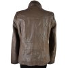 KOŽENÁ dámská hnědá měkká bunda na zip Atex L