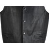 KOŽENÁ pánská černá vesta L