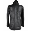 KOŽENÝ dámský černý měkký kabát K.K.M