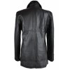KOŽENÝ dámský černý měkký kabát K.K.M  S