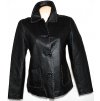 KOŽENÁ dámská černá měkká bunda s prošíváním