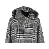 Dámský černobílý kabát s páskem Vero Moda XL