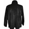 KOŽENÁ pánská černá měkká zateplená bunda na zip Shic Skinn XXXL