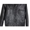 KOŽENÁ pánská černá zateplená bunda 52