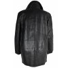 KOŽENÝ dámský černý měkký kabát na zip Sauria 42