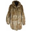 Pravý dámský hnědý kožich XXL