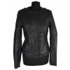 KOŽENÁ dámská černá měkká bunda na zip F&F 38