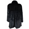 Pravý dámský černý kožich KARA XXL