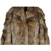 Pravý dámský hnědý hebký kožich KARA XXL