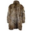 Pravý dámský hnědý hebký kožich KARA XXL