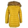 Dámský žlutý prošívaný kabát s kapucí Style Italy Milanno M