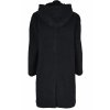 Vlněný (70%) dámský šedočerný kabát s kapucí Yessica 44