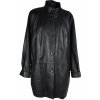 KOŽENÝ dámský černý měkký kabát Navigator 54