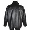 KOŽENÁ pánská černá měkká zateplená bunda na zip K Cero XL