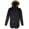 Pánská černá zimní parka/ bunda s kapucí CROPP XS