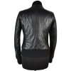 KOŽENÁ dámská černá bunda na zip Roberto Della Croce S