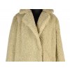 Dámský béžový kožíškový kabát NOISY MAY XL