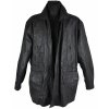 KOŽENÁ pánská černá měkká bunda s odnimatelnou vložkou CERO 56