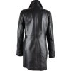 KOŽENÝ dámský černý měkký kabát CALYPSO  L