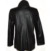 KOŽENÝ dámský měkký černý kabát L
