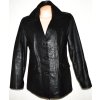 KOŽENÉ dámské černé sako XL 3