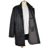 KOŽENÝ pánský černý kabát Casual Clothes Company 56