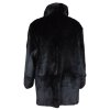 Pravý dámský černý kožich  XL*