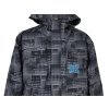 Lyžařská pánská šedočerná bunda s kapucí HORSEFEATHERS M