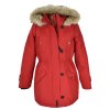Dámská červená zimní parka s kapucí VERO MODA M