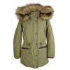 Dámská khaki zimní parka s kapucí Fisherfield S