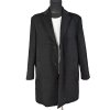 Vlněný (90%) pánský šedočerný zimní kabát Ekzo Lorenzo (vlna, kašmír) 52
