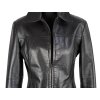 KOŽENÁ dámská černá bunda na zip Calypso M