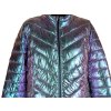 Dámská duhová prošívaná bunda na zip XL