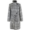 Dámský černobílý kabát s páskem F&F 10/38