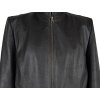 KOŽENÁ dámská černá bunda na zip L