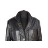 Kožená měkká dámská černá bunda DERI  L*