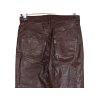 KOŽENÉ dámské hnědé kalhoty Phylis XS/S - s cedulkou