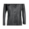 KOŽENÝ dámský černý měkký dlouhý kabát JCC Collection S, M, L