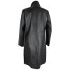 KOŽENÝ dámský černý měkký dlouhý kabát JCC Collection S, M, L