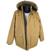 Pánský zimní pískový kabát s kapucí F&F XXXL