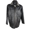 KOŽENÁ pánská černá zateplená bunda na zip Leather Limited XL