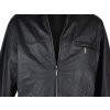 KOŽENÁ pánská černá měkká bunda na zip John F. Gee L, XXL