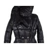 Dámský černý prošívaný zimní kabát s páskem Cherokee S, M, L, XL