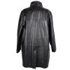 KOŽENÝ dámský černý měkký kabát se stojáčkem CERO L, XL, XXLKOŽENÝ dámský černý měkký kabát se stojáčkem CERO 46, 50, 52