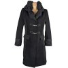 Vlněný (60%) dámský černý kabát Dibari (vlna, kašmír) L
