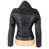 KOŽENÁ dámská černá bunda na zip Carrie Hoxton London S
