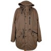 Pánský hnědý zimní kabát - parka s kapucí Medicine XXL